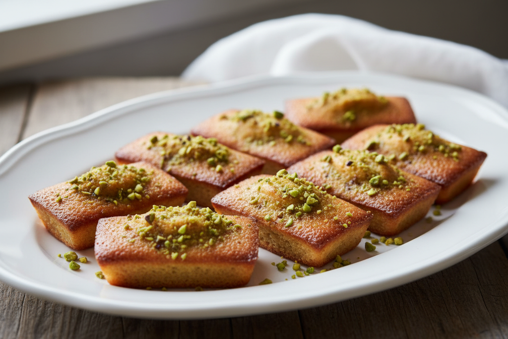 pistachio financiers