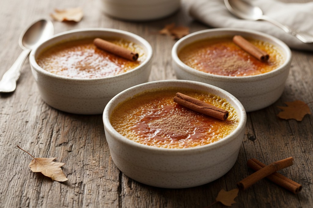 pumpkin creme brûlée cups