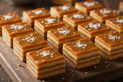 Salted caramel squares