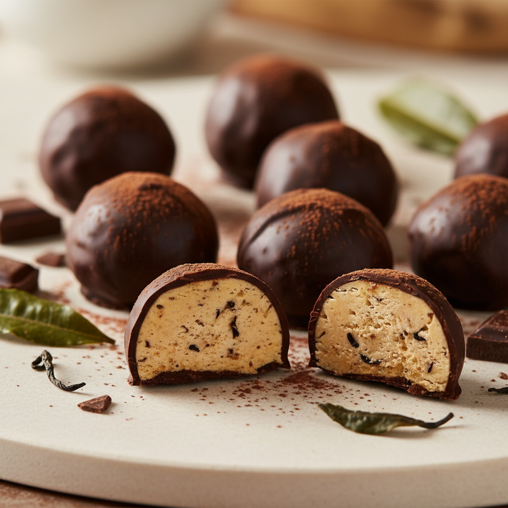 Tea-infused Chocolate Truffles